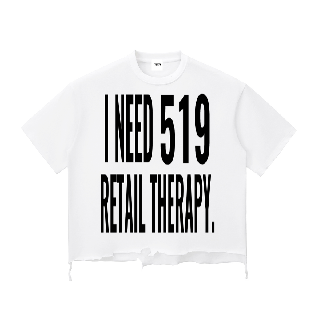 Snow Wash Raw-Hem Boxy T-shirt