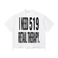 Snow Wash Raw-Hem Boxy T-shirt