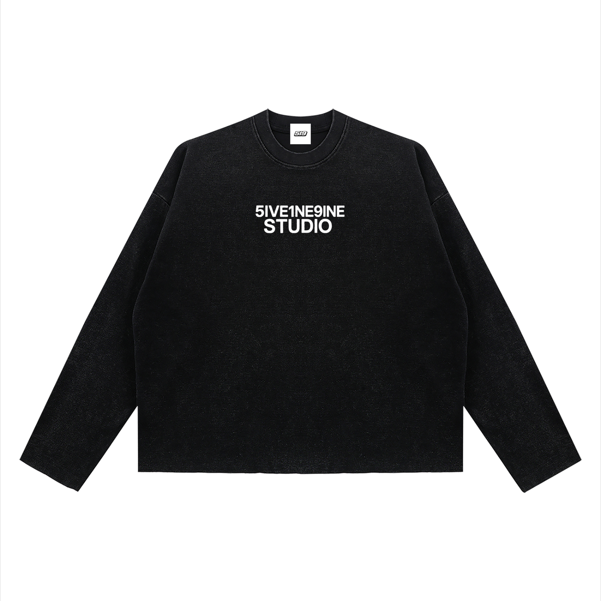 Unisex Vintage Wash Boxy Waffle Raw Edge T-Shirt '' I NEED 519 RETAIL THERAPY ''