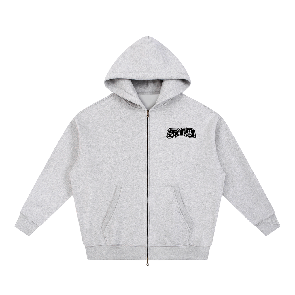 Essential Oversized Cropped Bottom Fleece Boxy Hoodie