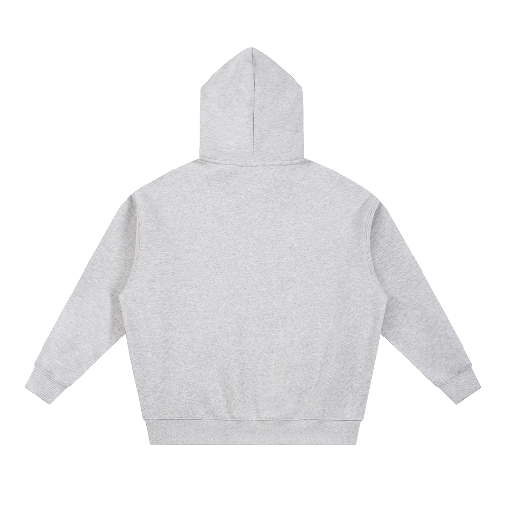 Essential Oversized Cropped Bottom Fleece Boxy Hoodie