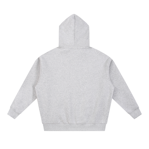 Essential Oversized Cropped Bottom Fleece Boxy Hoodie