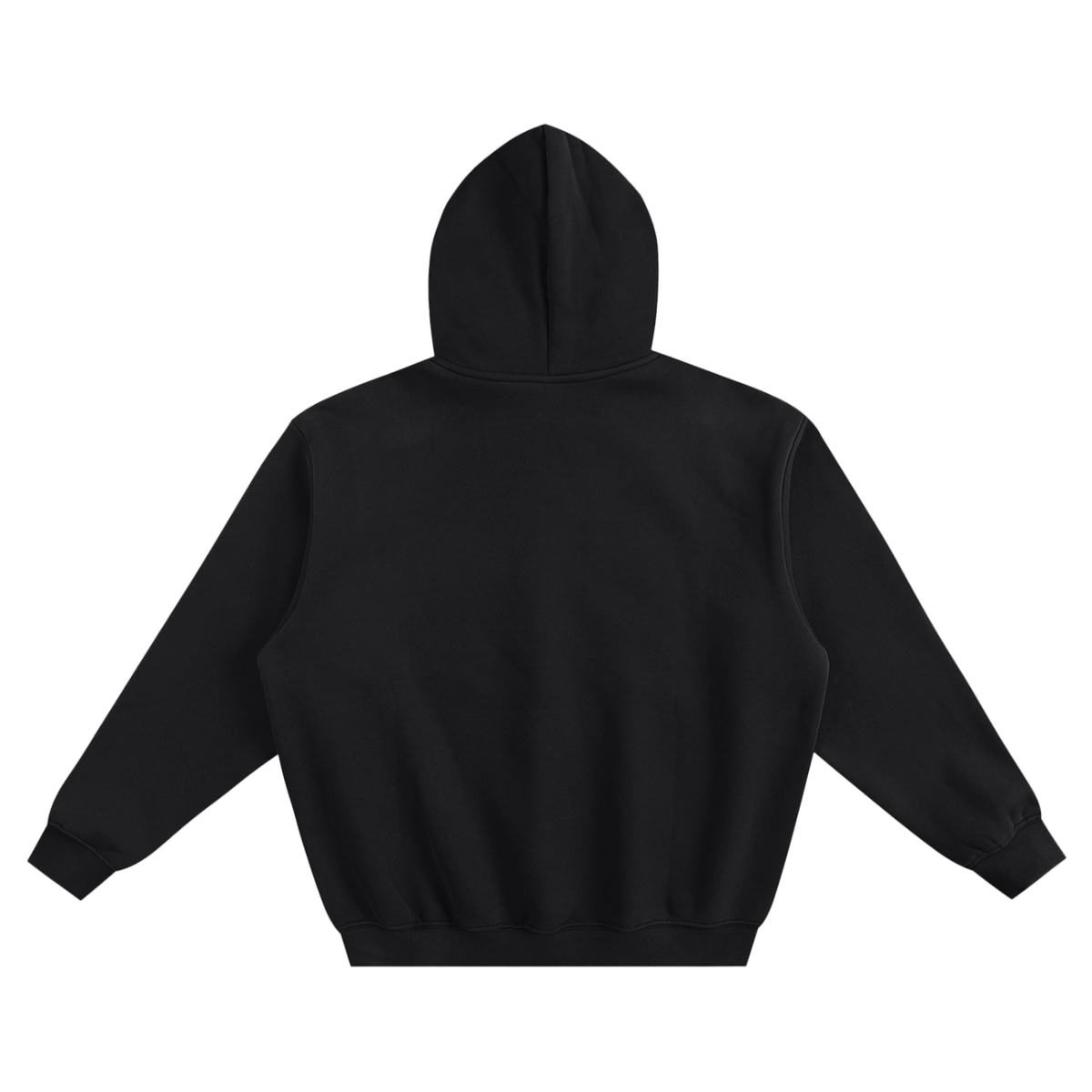 Pocketless Boxy Fleeced Hoodie
