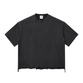 Snow Wash Raw-Hem Boxy T-shirt